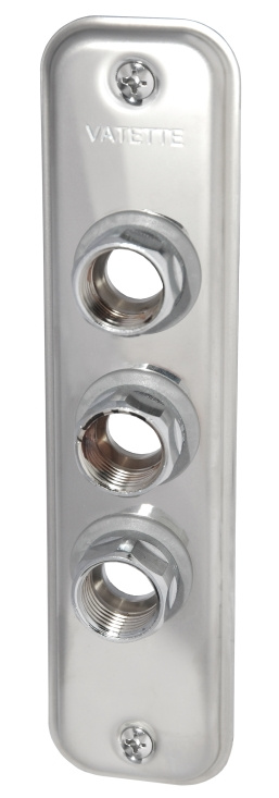 Gustavsberg, V�ggbricka, 3-r�r, 10/12x15x15