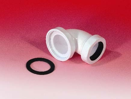 Purus, Utloppsvinkel, vit, G40x32, PP