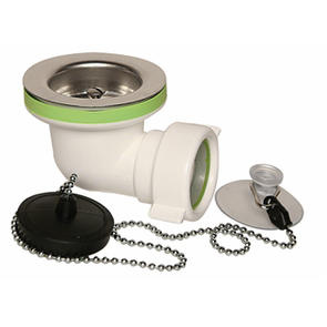 Faluplast, Falu 70840, Badkarsvinkel, med sil, kedja och propp, vit