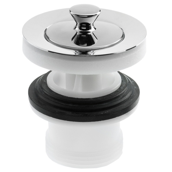 Trio, Pluggventil, G32, underdel av vit plast, f�rkromad