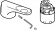 Gustavsberg, Reglerenhet, med spak tckbricka och skruv, frkromad