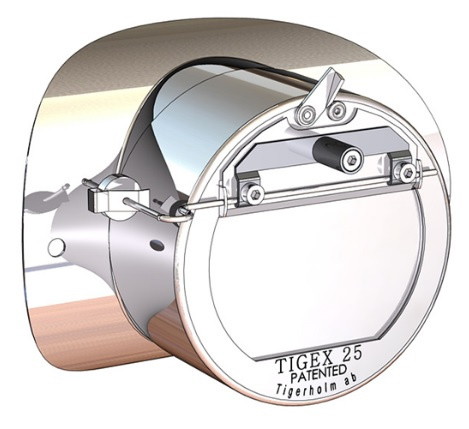 Tigex 25 m. adapter f�r runda r�kr�r m. � 110 mm