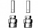 FMM, Inloppskoppling, G15x10, par, förnicklade FMM, Inloppskoppling, G15x10, par, förnicklade