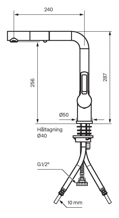 Tapwell RIN887 K�ksblandare - Krom
