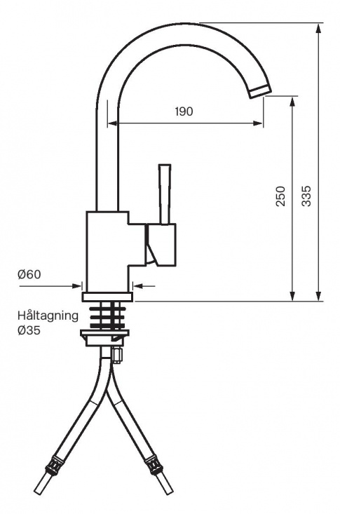 Tapwell EVO180 K�ksblandare - Koppar