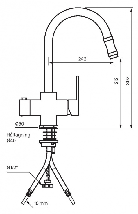 Tapwell RIN886 K�ksblandare - Krom
