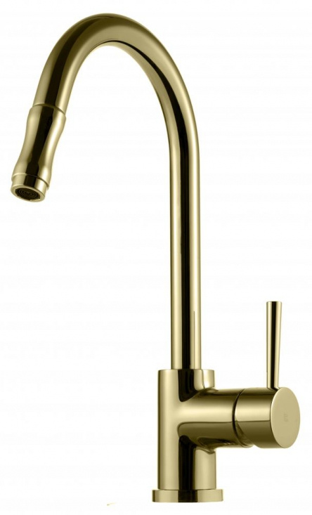 Tapwell EVO185 K�ksblandare Med Utdragbar Pip - Honey Gold