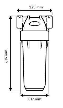 Filterbeh�llare 9 3/4