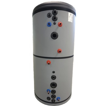 Ackumulatortank TS KV500 med dubbla slingor och solslinga - 500 liter