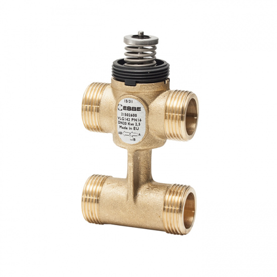 ESBE Fl�ktkonvektorventil VLG100 3-v�gsventil med f�rbikoppling