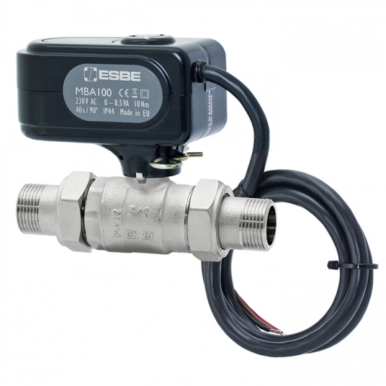 Motordriven kulventil MBA120 (utv�ndig g�nga med koppel)