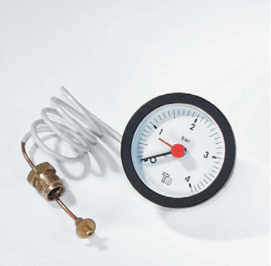 V�rmebaronen Manometer 0-4 bar � 52,5 mm, l = 500 mm